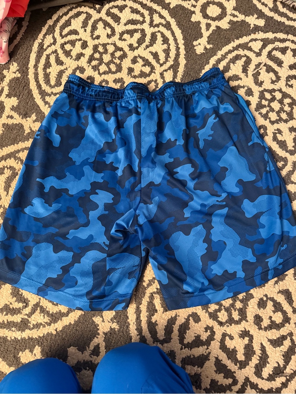 Men's Blue Camo Shorts
